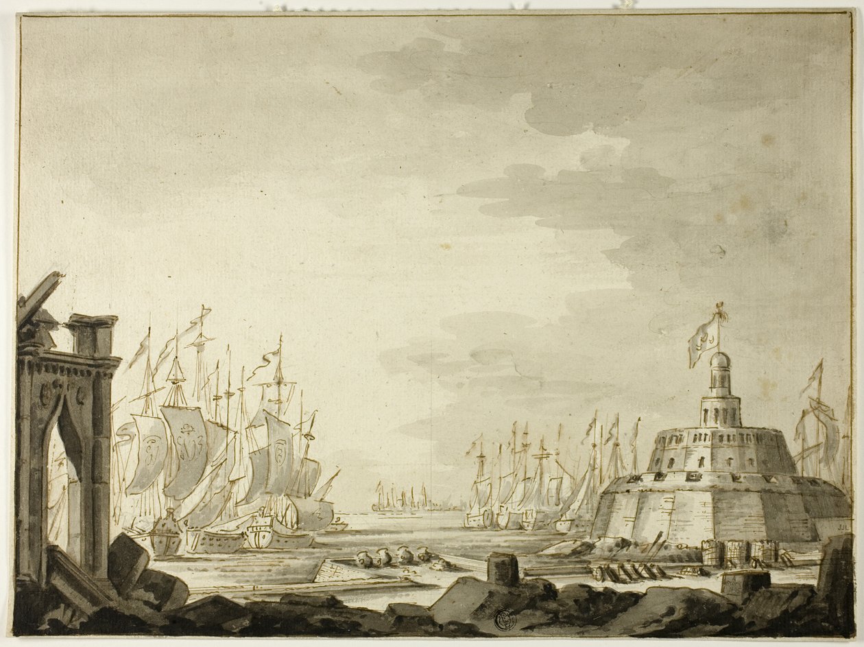 Malta, Hafen von Valletta von Abraham Storck