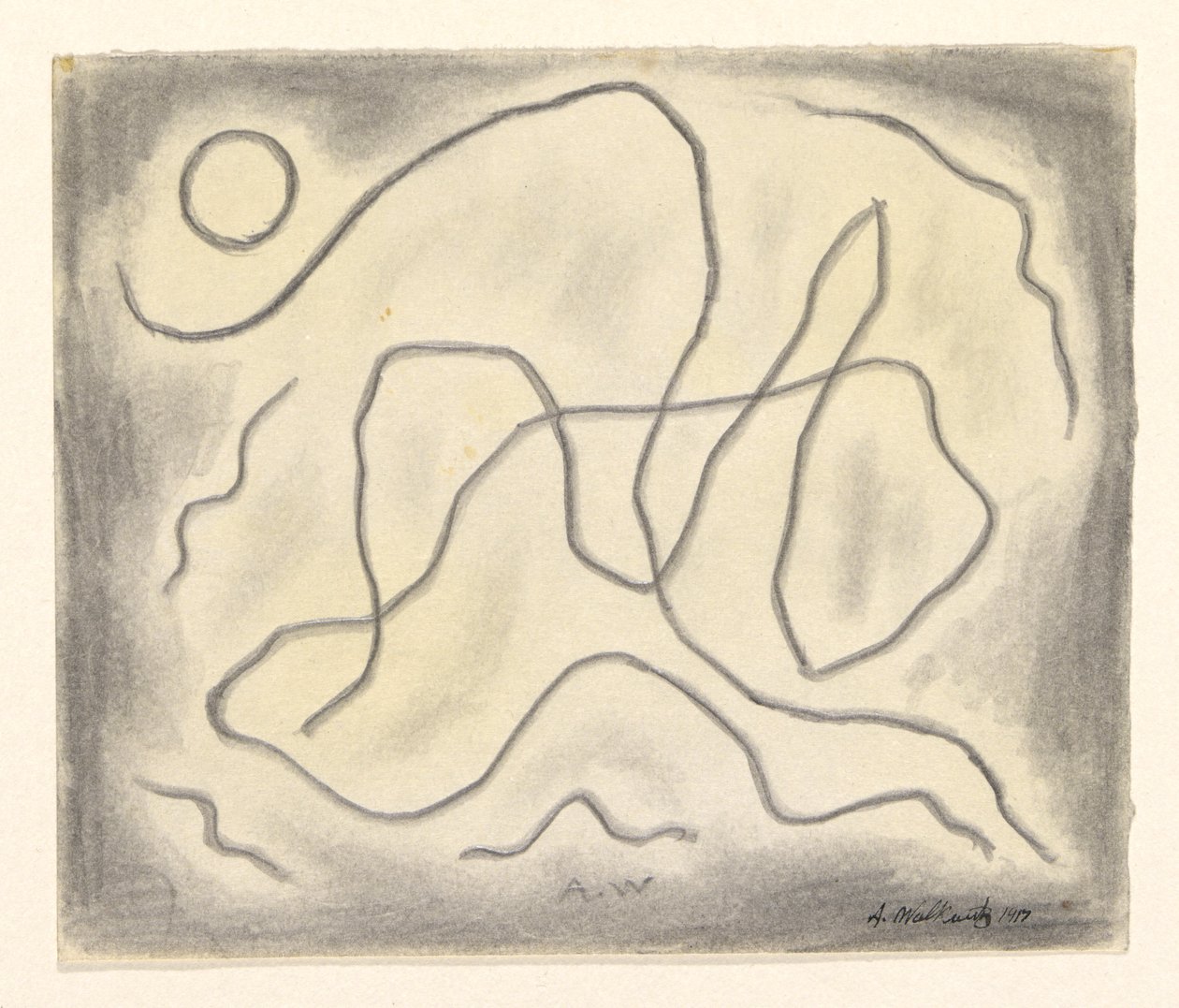 Rhythmische Linien: Tanzabstraktion von Abraham Walkowitz
