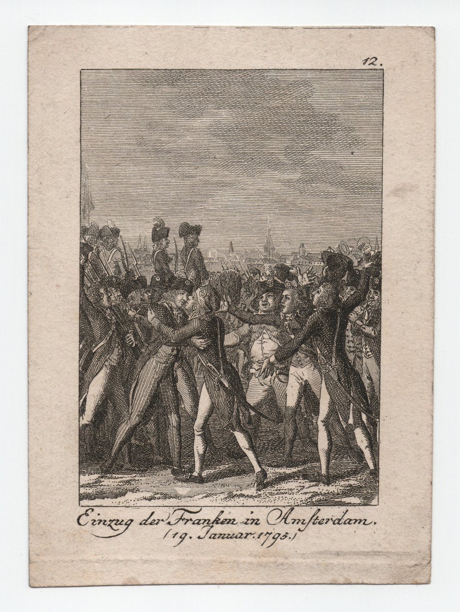 Einzug der Franken in Amsterdam von Abraham Wolfgang Küffner