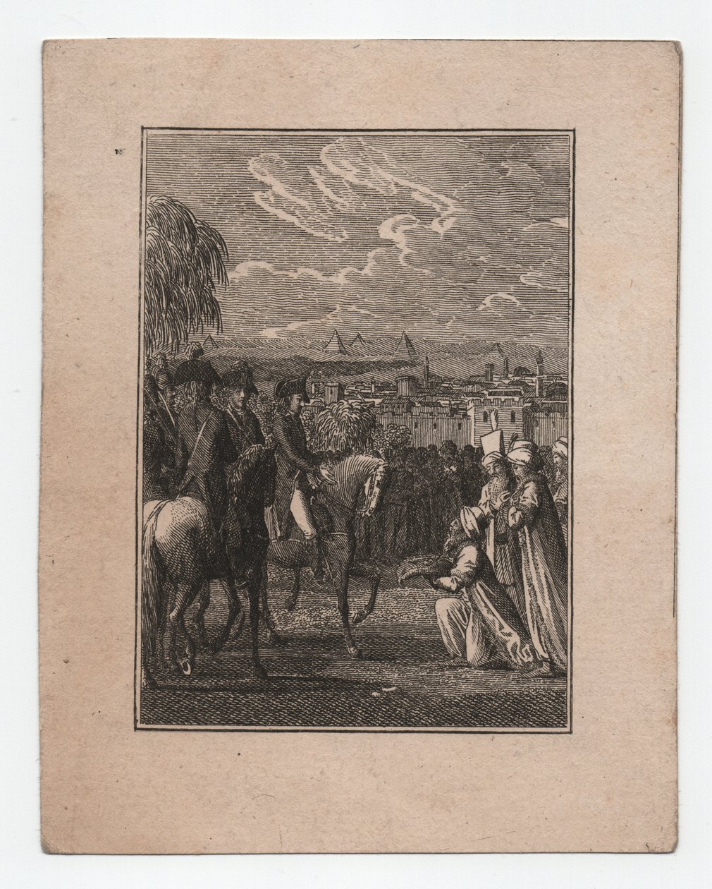 Napoleon in Ägypten, ca. 1795 (Stich) von Abraham Wolfgang Küffner