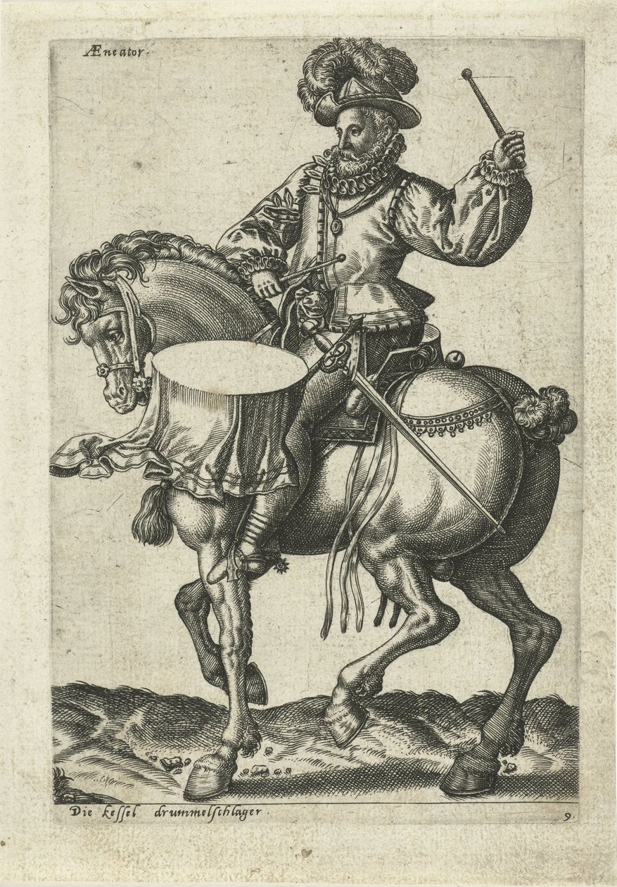 Deutscher Tambour zu Pferd von Abraham de Bruyn (attributed to)