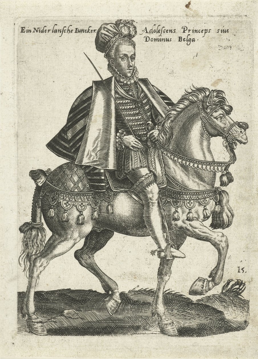 Niederländischer Junker zu Pferd von Abraham de Bruyn (attributed to)