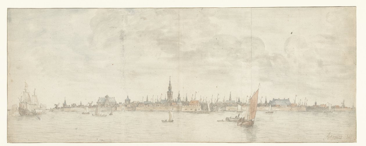 Ansicht von Vlissingen von Abraham de Verwer