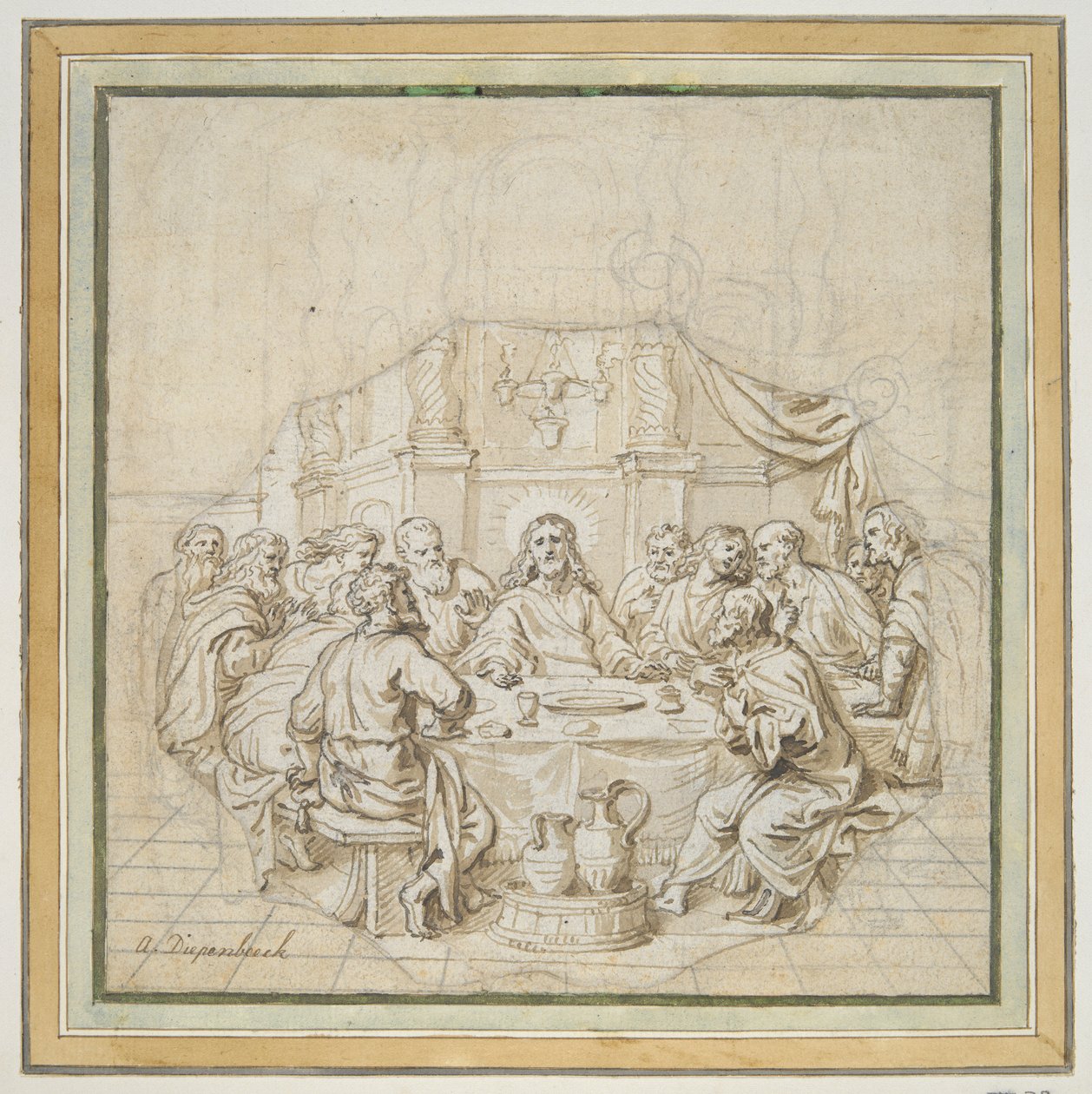 Das letzte Abendmahl von Abraham van Diepenbeeck