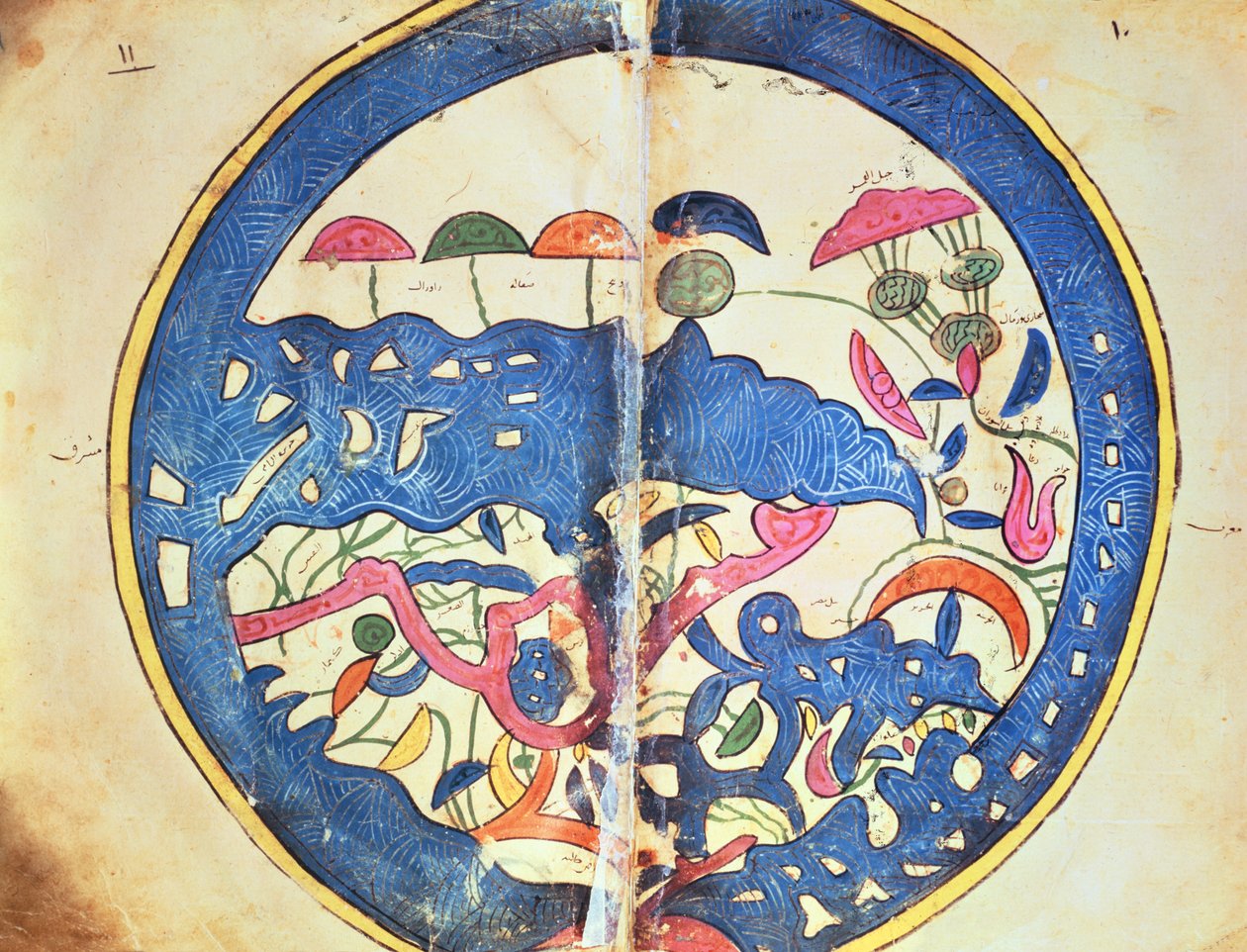 Karte von Ägypten, 1348 von Abu Muhammad Al Idrisi or Edrisi