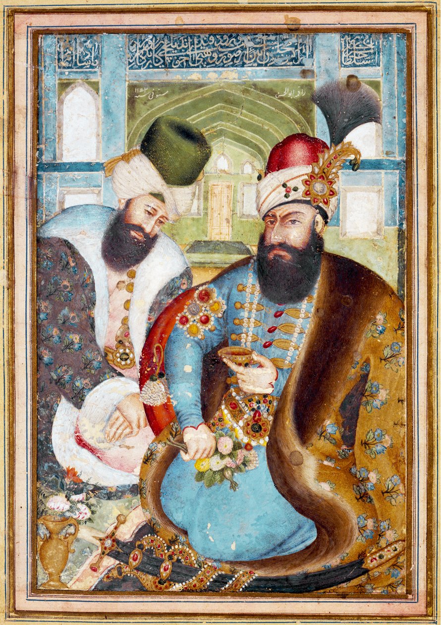 Der Gründer der Zand-Dynastie, Karim Khan (1750-1779) von Abu’l Hasan Mustawfi
