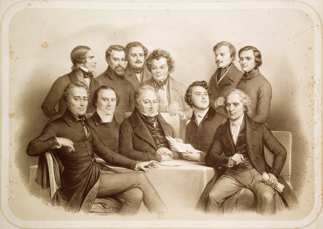 Die Provisorische Regierung vom 24. Februar 1848, 1848 von Achille Devéria