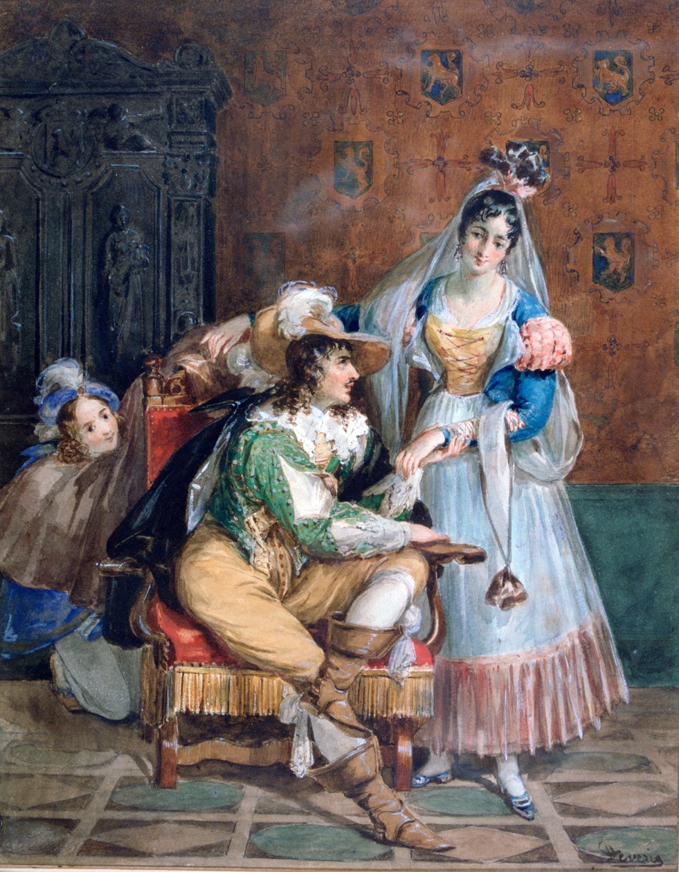 Gallent, ca. 1820-1857 von Achille Devéria