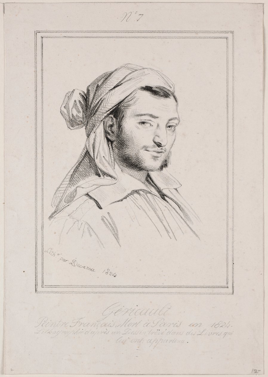 Théodore Géricault, 1824 von Achille Devéria