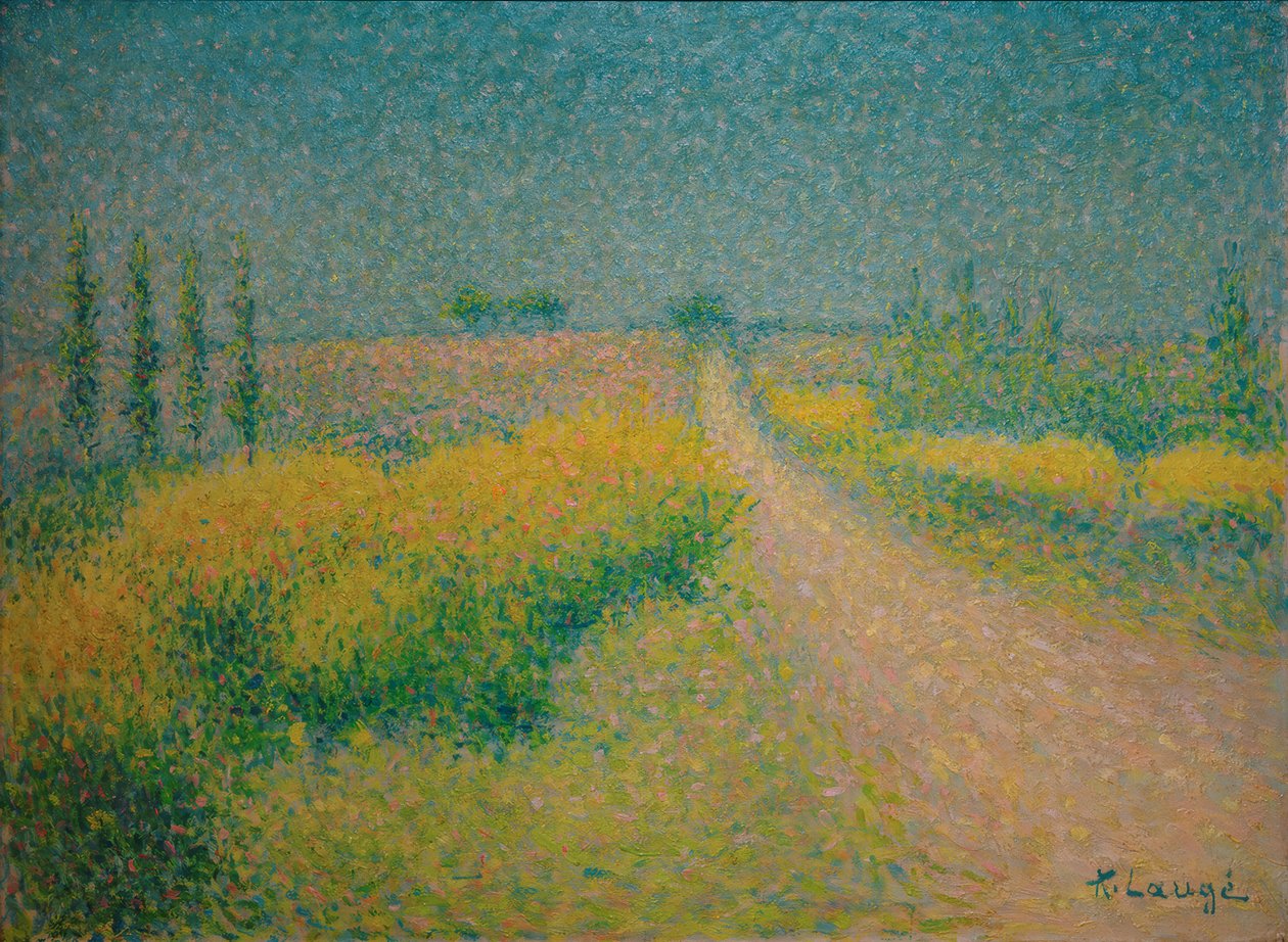 Die Straße mit Ginster von Achille Lauge