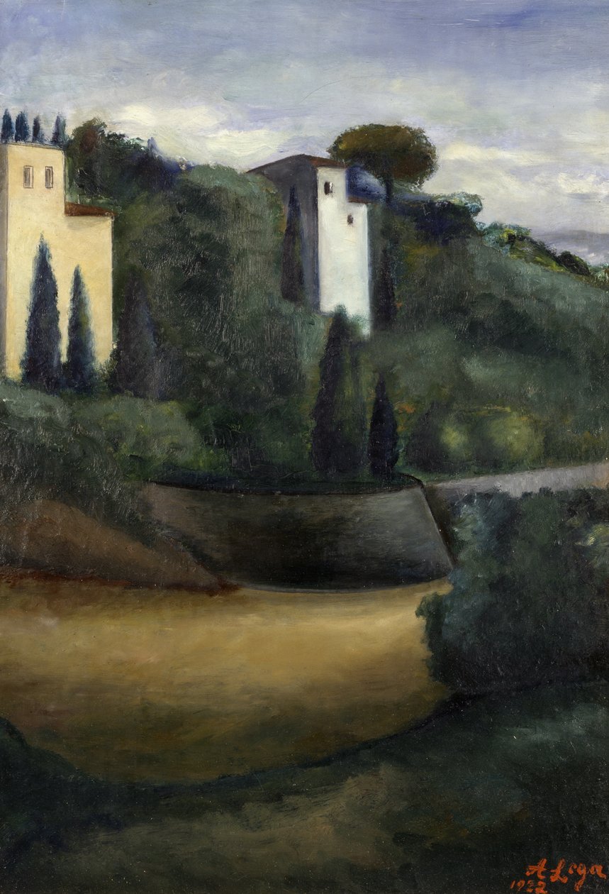 Villen in Fiesole von Achille Lega