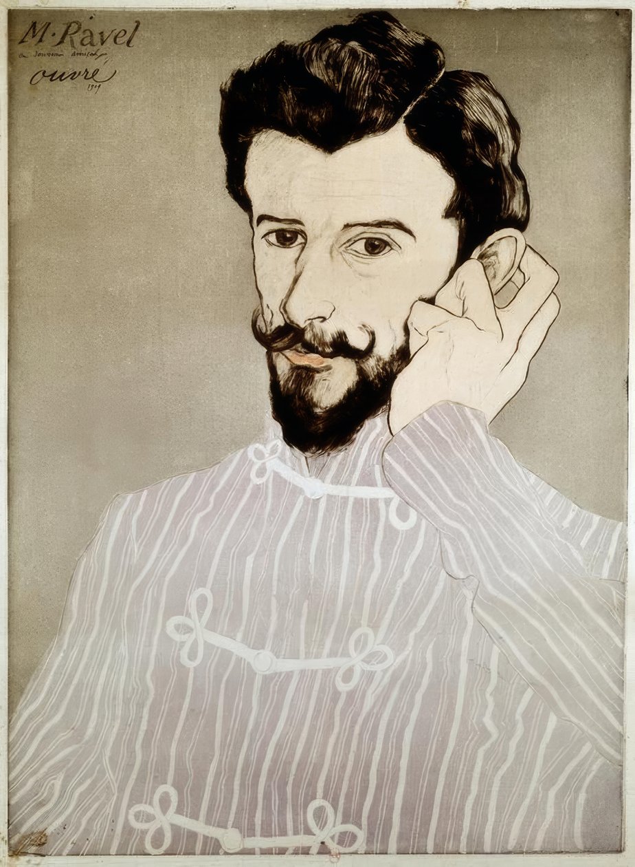 Maurice Ravel von Achille Ouvré