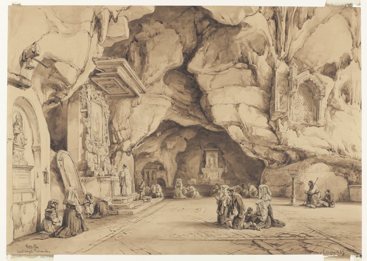 Figuren in der Felsenkapelle von Sant