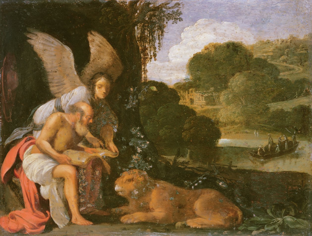 St. Hieronymus in der Wildnis von Adam Elsheimer