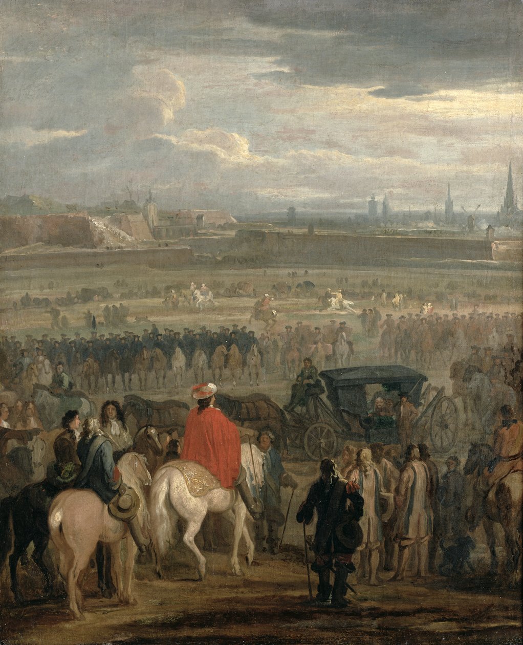 Übergabe der Zitadelle von Cambrai, 18. April 1677, ca. 1678 von Adam Frans van der Meulen