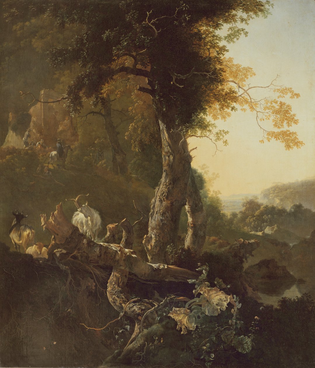 Landschaft mit aufgehender Sonne von Adam Pynacker