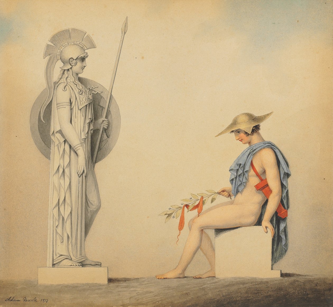 Die Sühne des Orestes, 1813 von Adam Buck