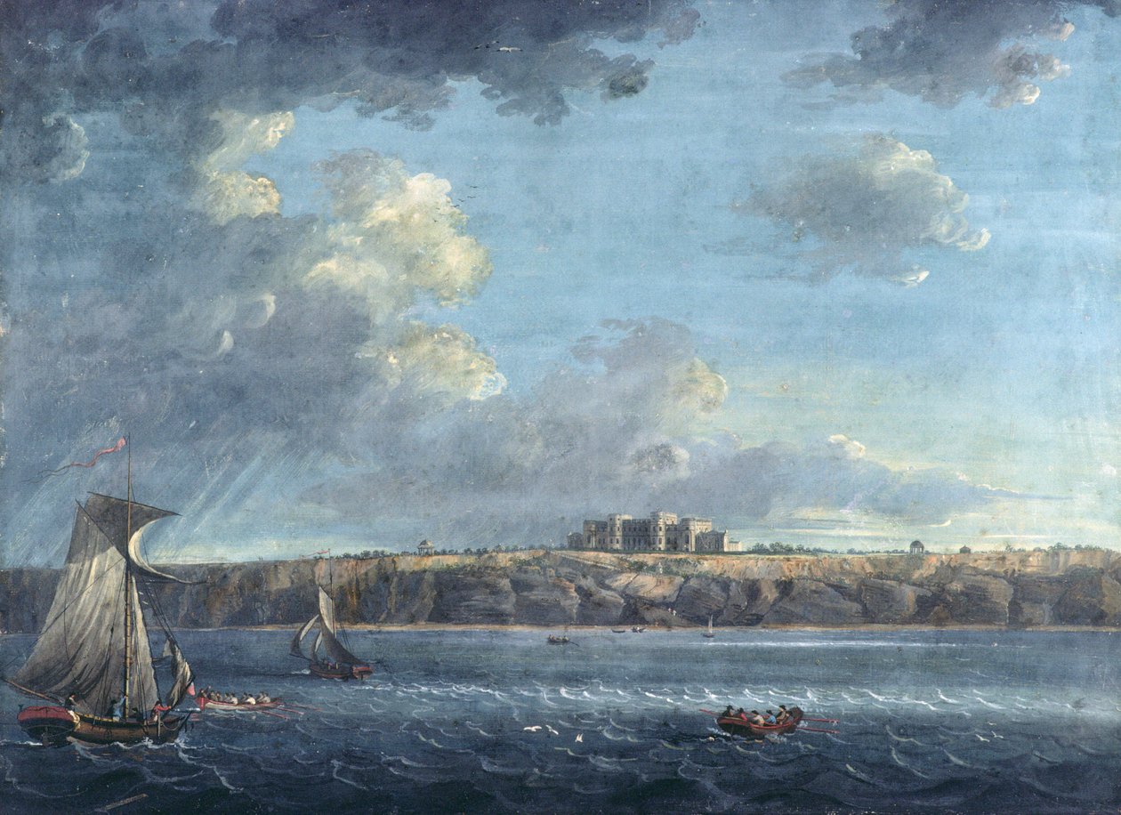 Highcliffe, nahe Christchurch, vom Meer aus von Adam Callander