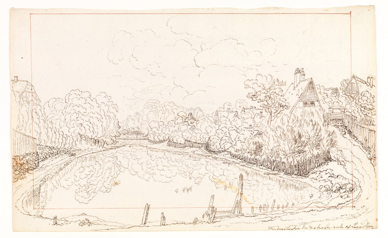 Lange Dam. Fredensborg von Adam Gottlob Gjelstrup