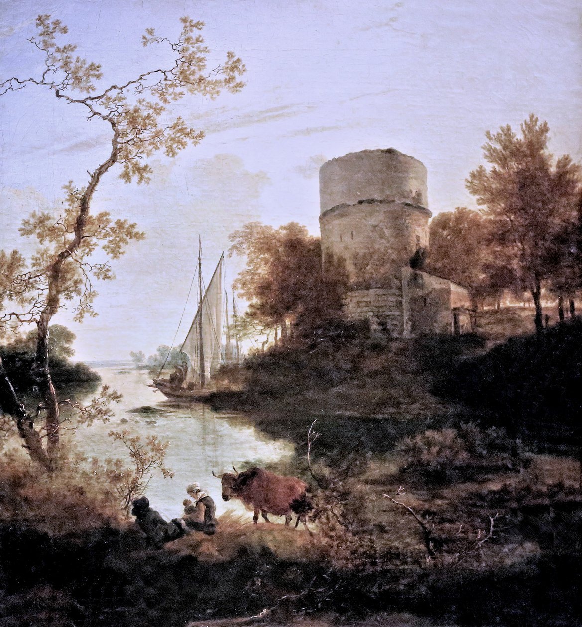 Turm an der Küste von Adam Pynacker
