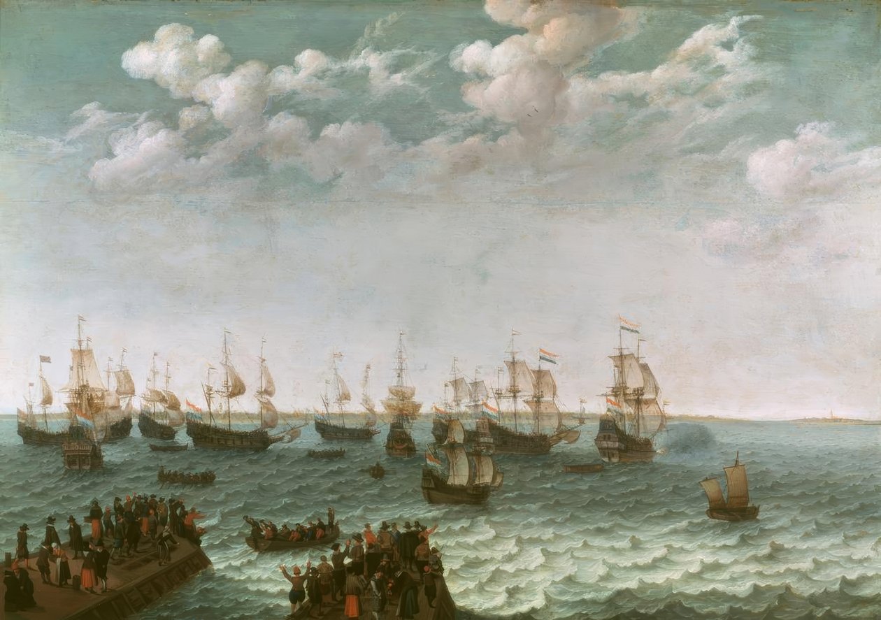 Abfahrt einer Kriegsflotte von Adam Willarts