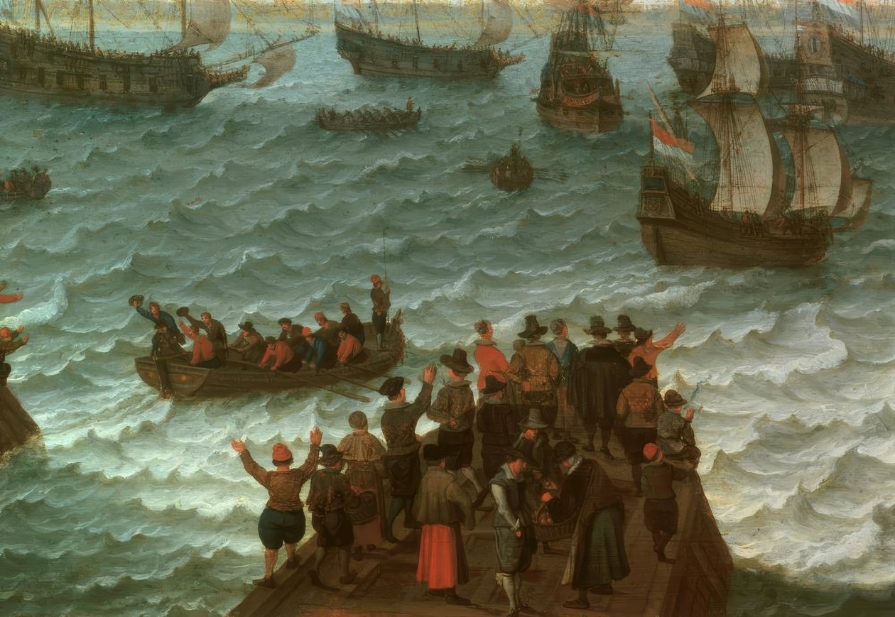 Abfahrt einer Kriegsflotte von Adam Willarts
