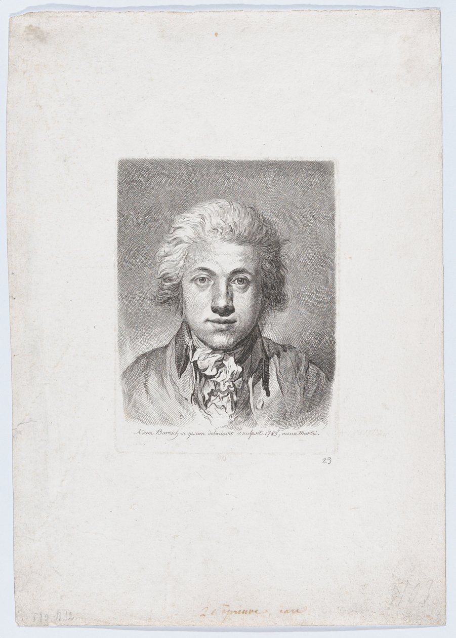 Selbstporträt von Adam von Bartsch