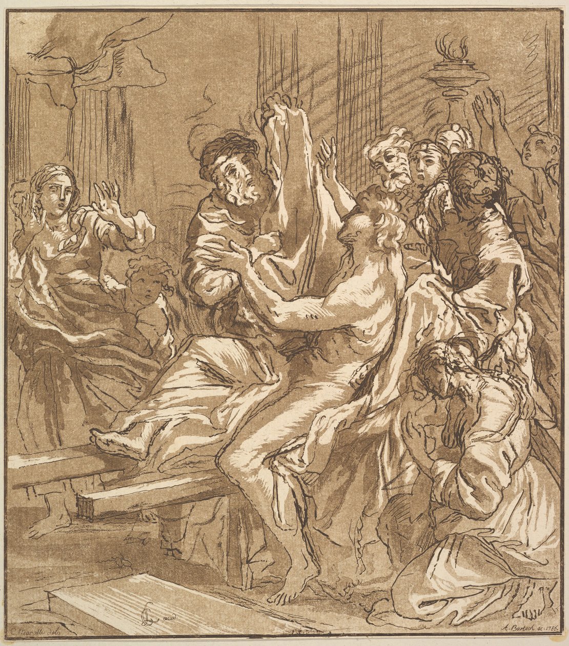 Das Wunder von Naim, 1786 von Adam von Bartsch