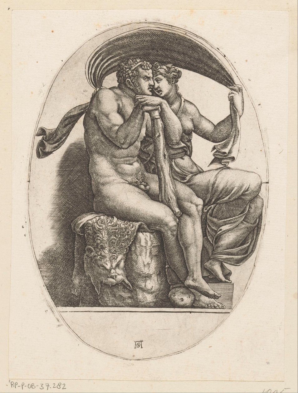 Herkules und Deianeira von Adamo Scultori