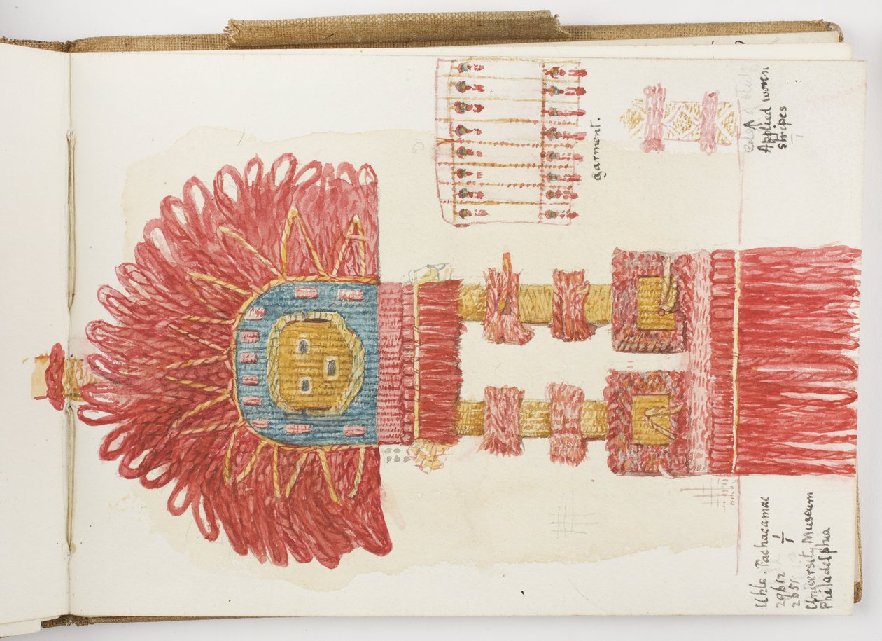 Skizzenbuch mit Aquarellen und Zeichnungen von Adela Breton
