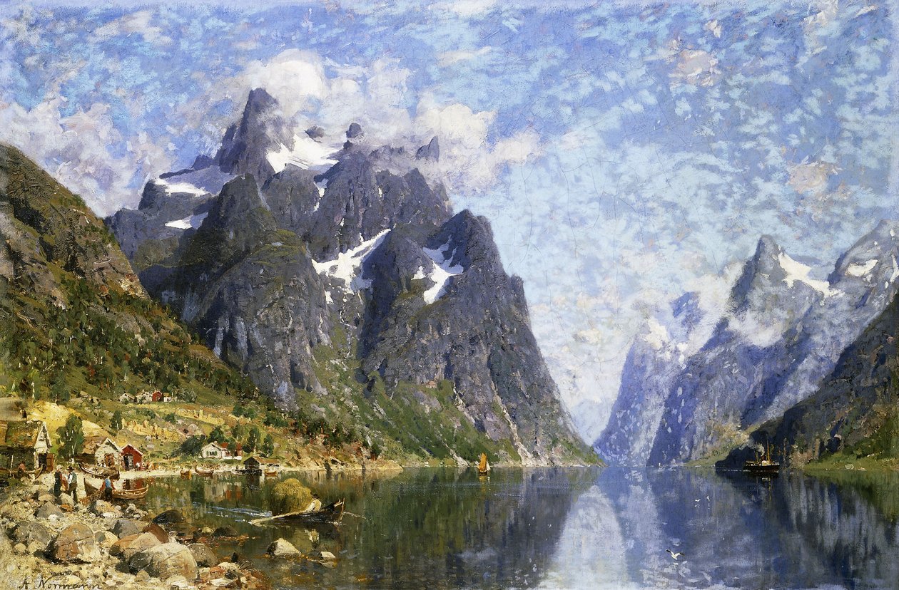 Hardangerfjord, Norwegen von Adelsteen Normann