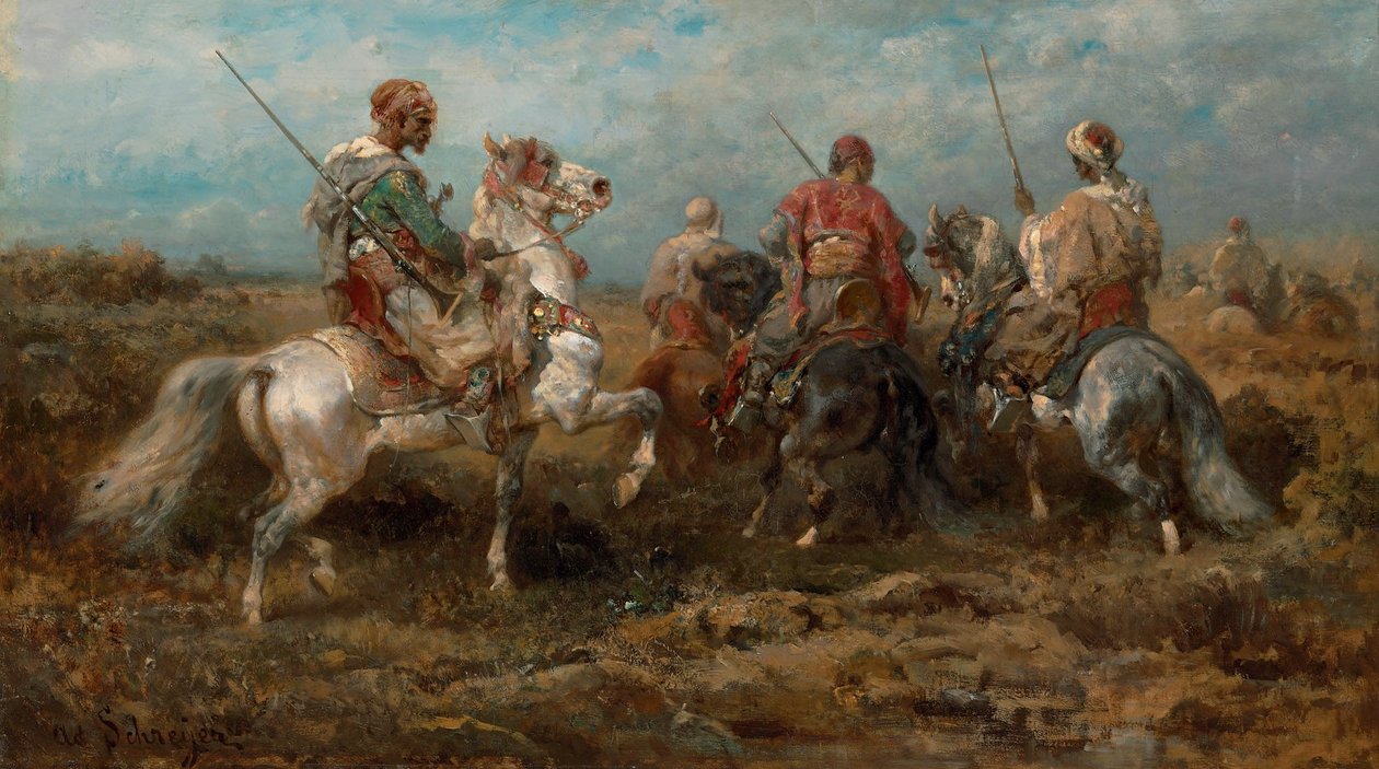 Arabische Reiter von Adolf Schreyer