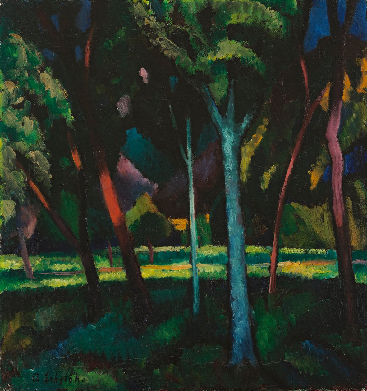 Sommerabend von Adolf Erbslöh