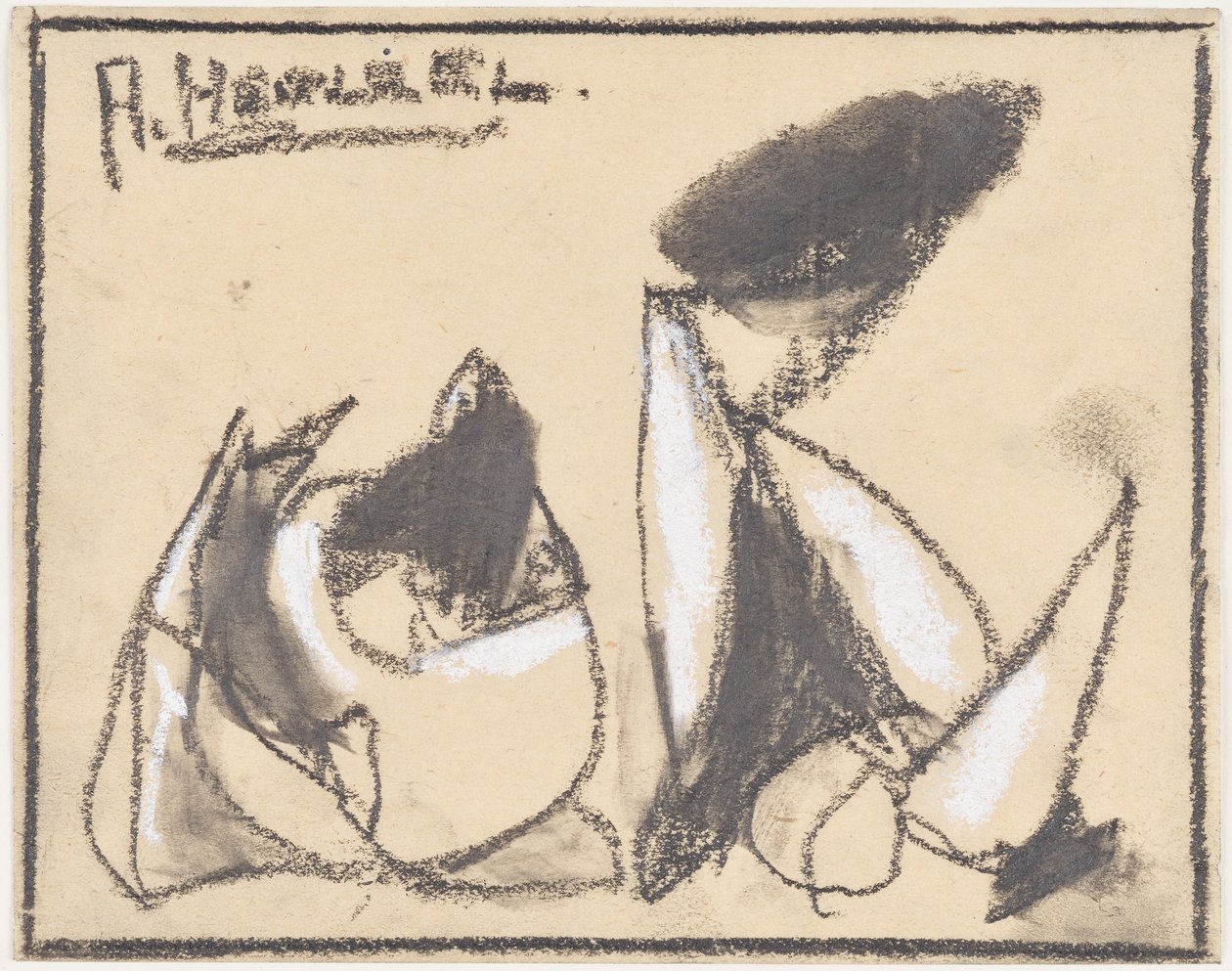 Abstrakte Komposition von Adolf Holzel