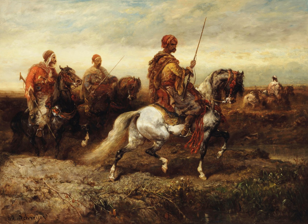 Arabische Reiter von Adolf Schreyer