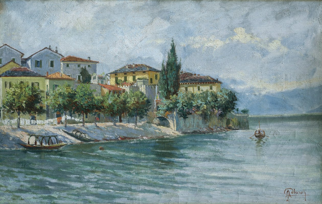 Landschaft am Lago Maggiore von Adolfo Polaroli
