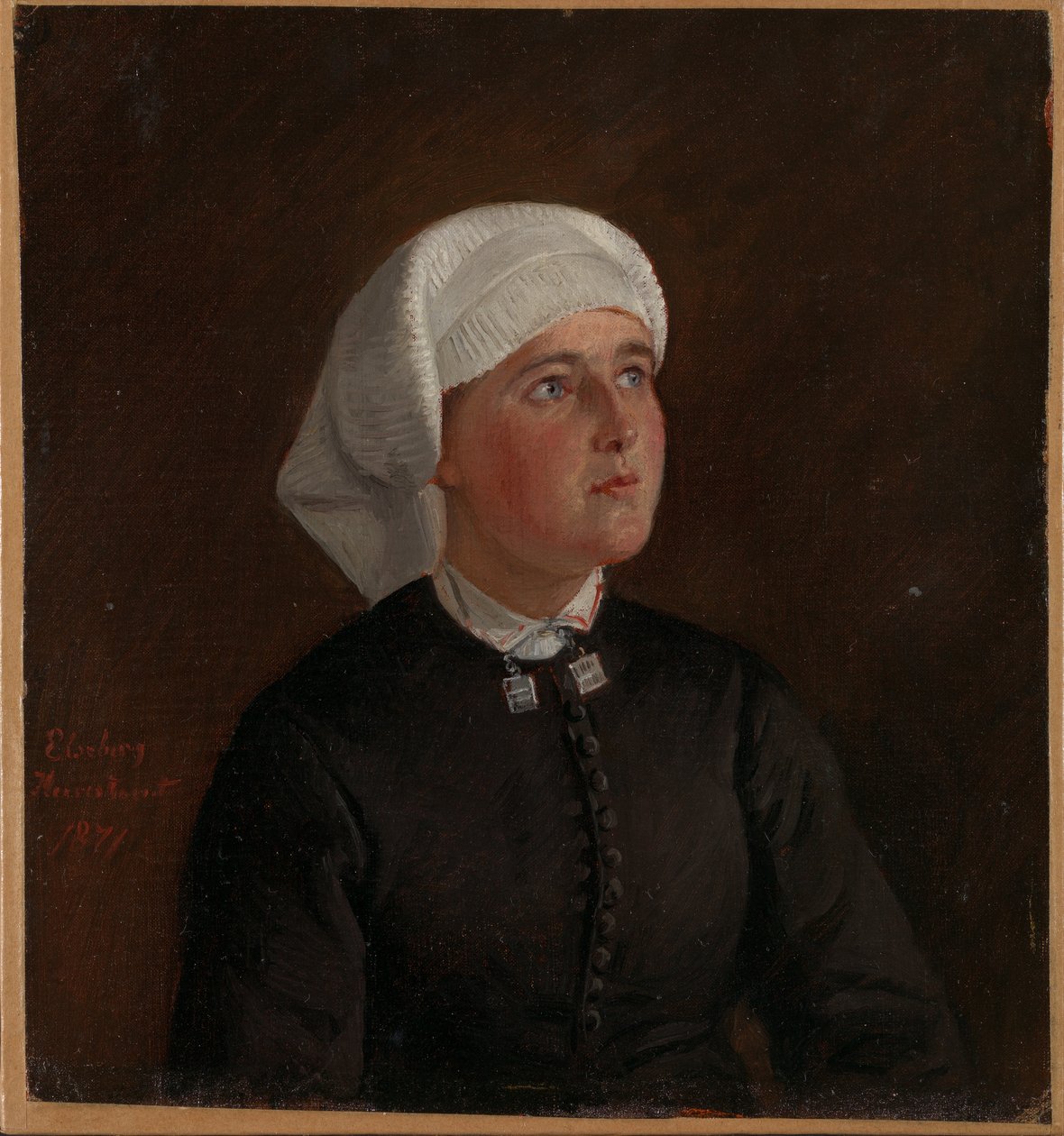 Porträt von Elseberg Herrestvedt von Adolph Tidemand