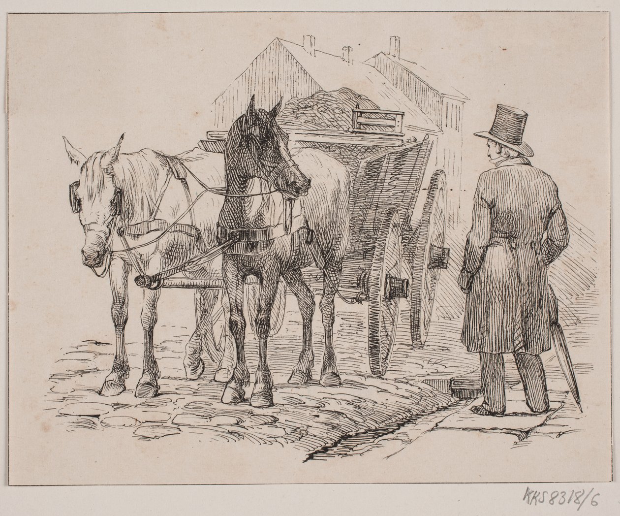 Der Müllmannspferd von Johan Adolph Kittendorff