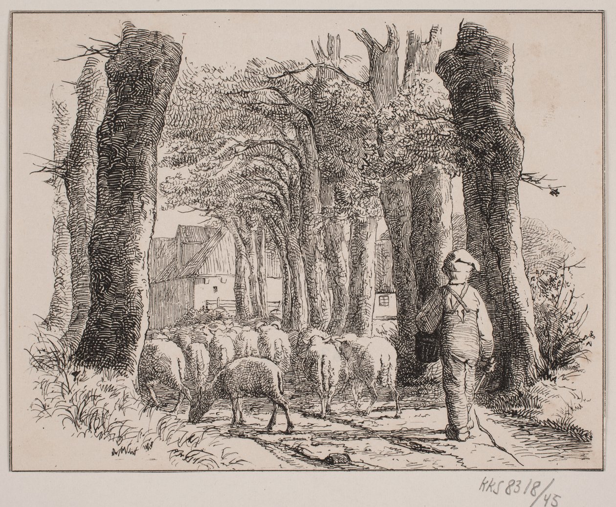 Der Hirtenjunge von Johan Adolph Kittendorff