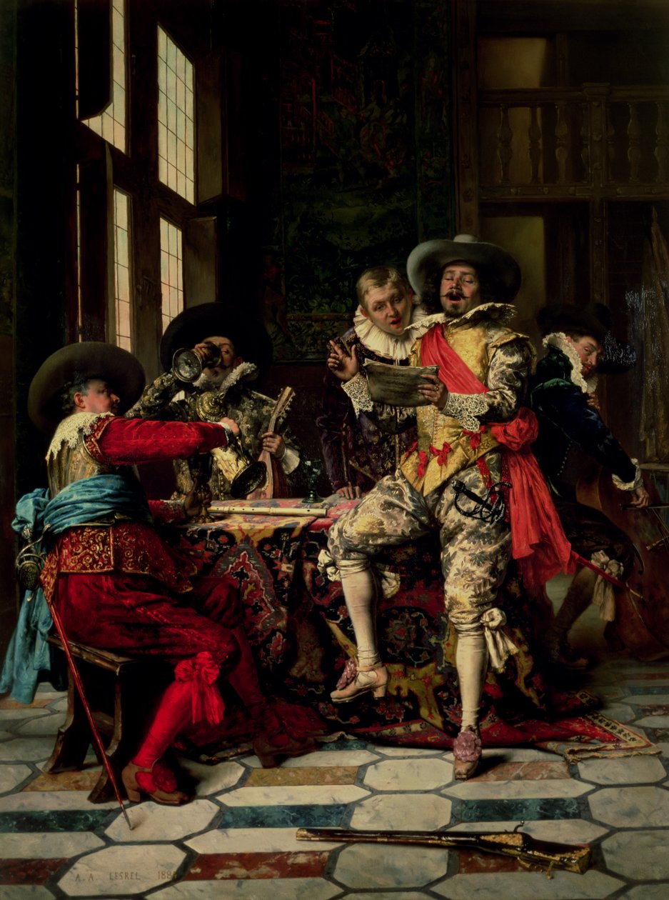 Die Sänger von Adolphe Alexandre Lesrel