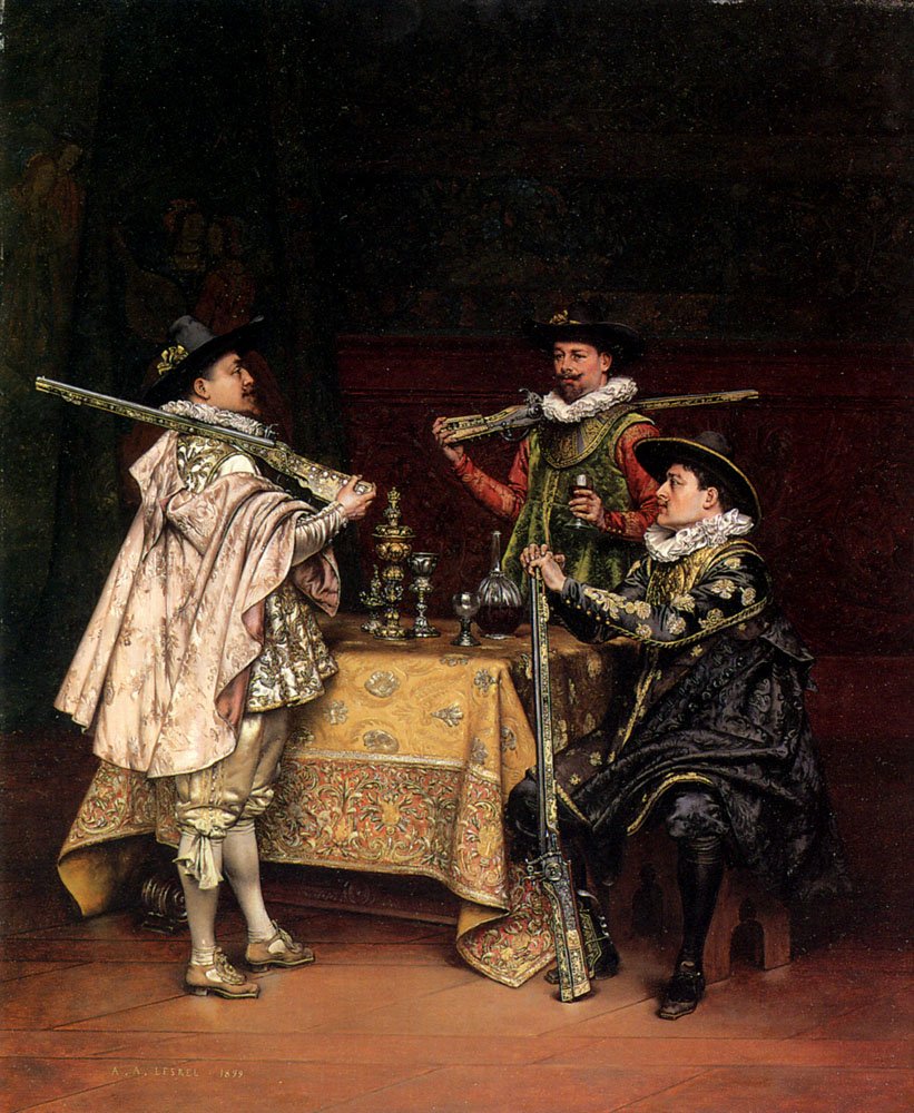 Der Tagesfang von Adolphe Alexandre Lesrel
