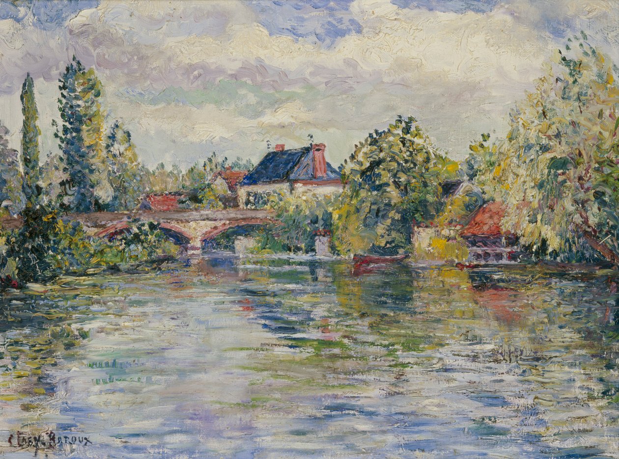 Die Brücke von Garennes von Adolphe Clary Baroux
