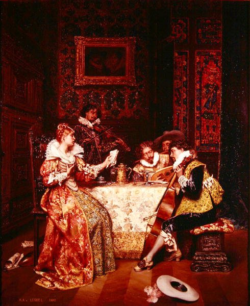 Die Musikgesellschaft von Adolphe Alexandre Lesrel
