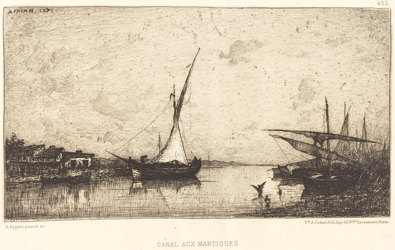 Kanal bei Martiques von Adolphe Appian