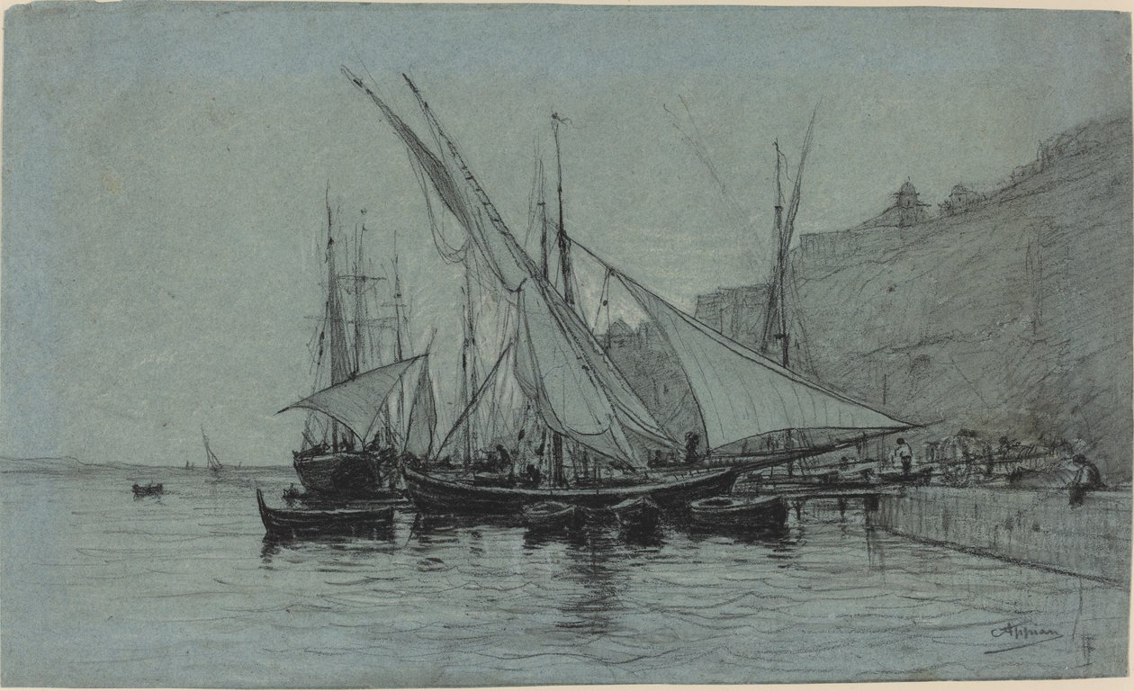 Der Hafen von Monaco von Adolphe Appian