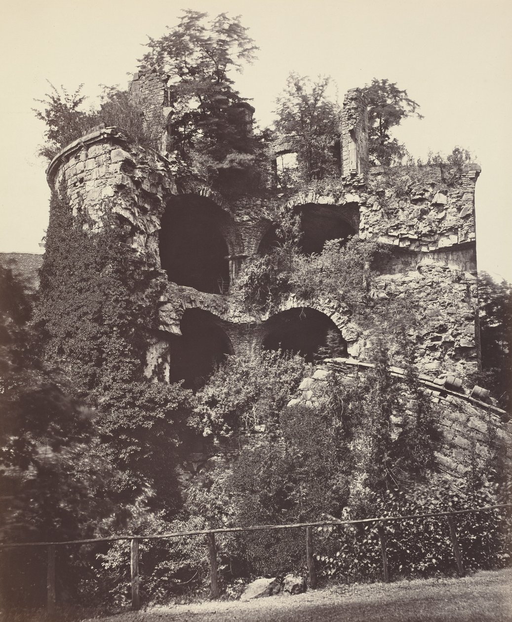 Der gesprengte Turm, Heidelberger Schloss, ca. 1865 (Foto) von Adolphe Braun