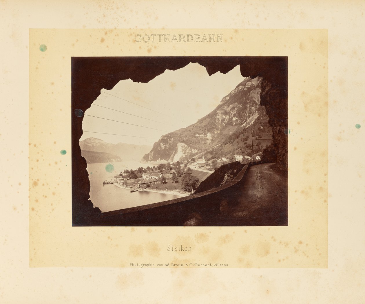 Gotthardbahn: Sisikon von Adolphe Braun and Cie