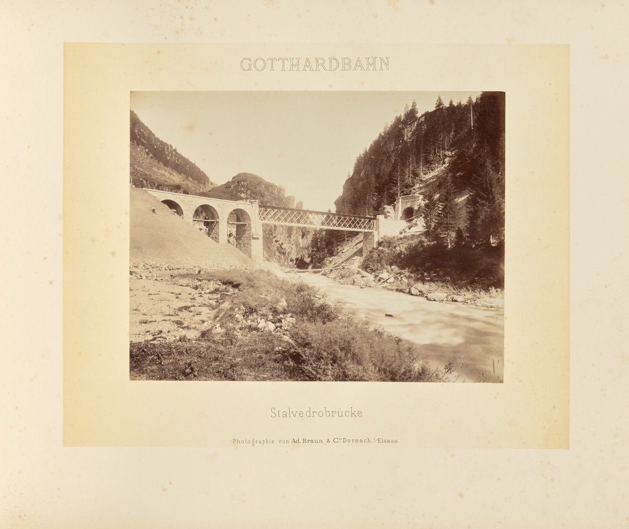 Gotthardbahn: Stalvedrobrücke von Adolphe Braun and Cie