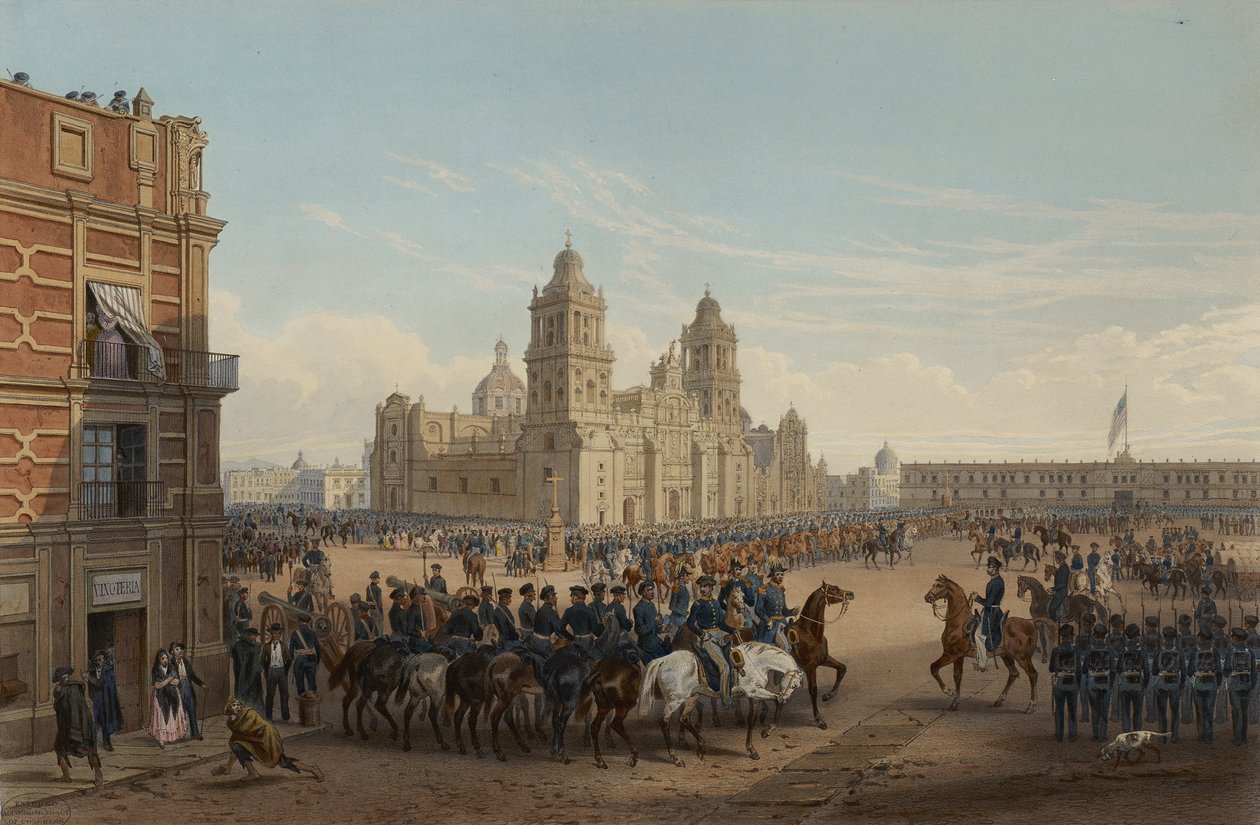 Genl. Scotts Einzug in Mexiko von Adolphe Jean Baptiste Bayot
