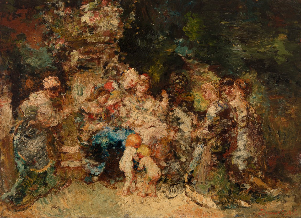 Das Opfer von Adolphe Joseph Thomas Monticelli